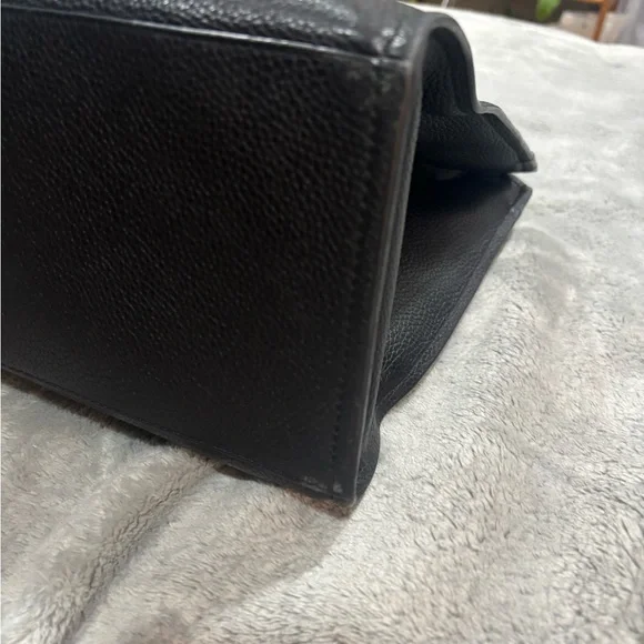 Tory Burch Black Leather Tote Bag - Picture 7 of 8